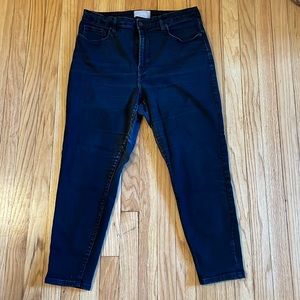 Everlane black curvy high rise skinny crop jean